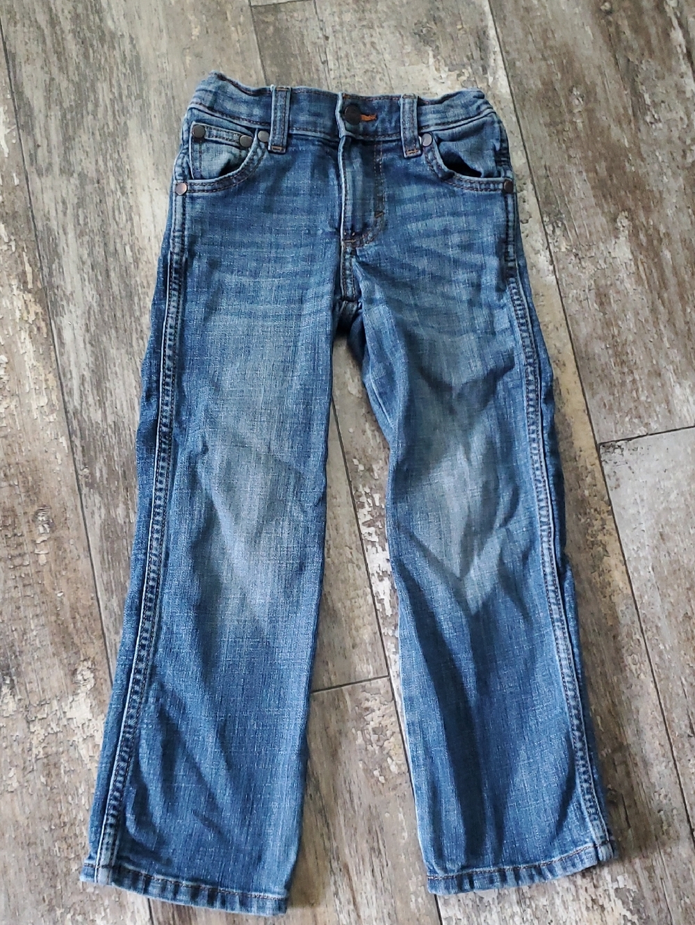 Wrangler Blue Kids Straight-Leg Jeans